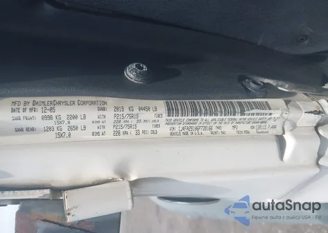 2006 Jeep Wrangler Se z USA, uszkodzony, nr VIN 1J4FA29106P739166